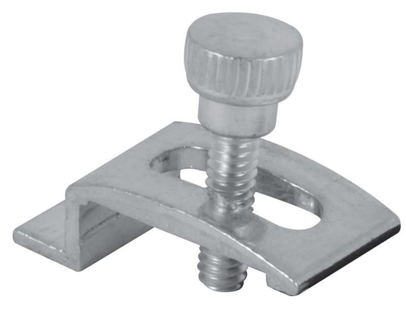 Prime-Line Mill Aluminum Storm Door Panel Clip For 1/2 Inch 8 Pk