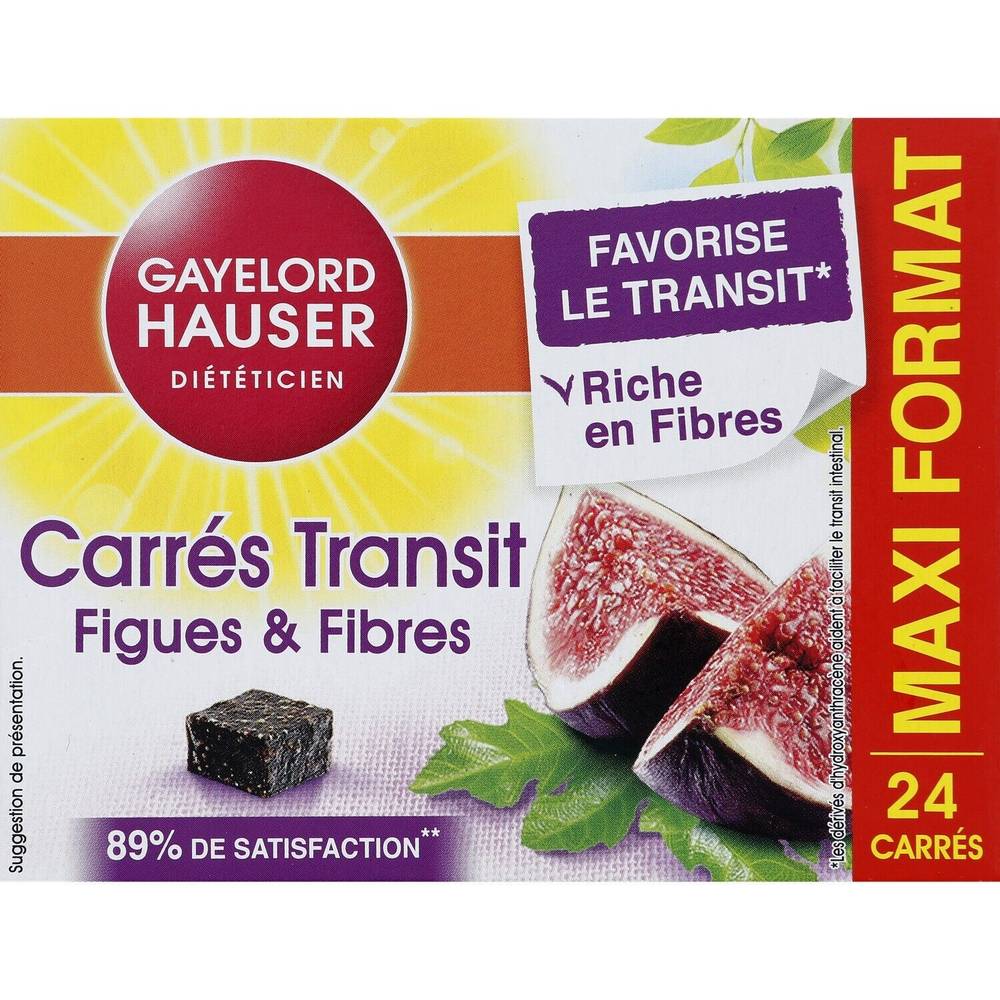 Gayelord Hauser - Carré transit figues et fibres (24 pièces)