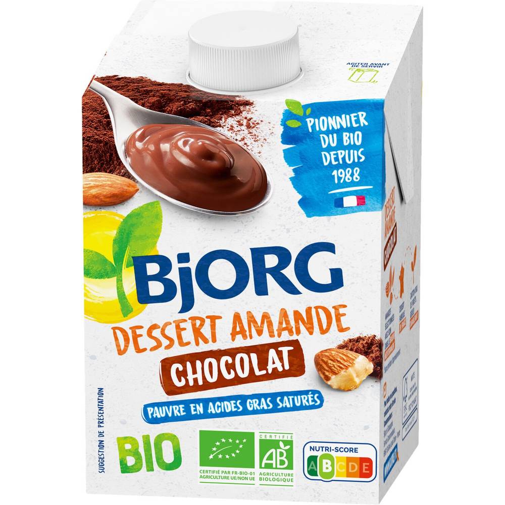 Bjorg - Crème dessert amande chocolat bio