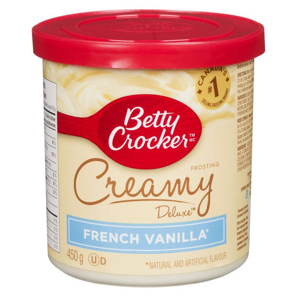 Betty Crocker Creamy Deluxe French Vanilla Frosting (450 g)