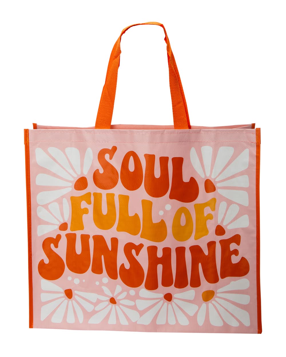 Summer Woven Shopper Tote Bag Sunshine