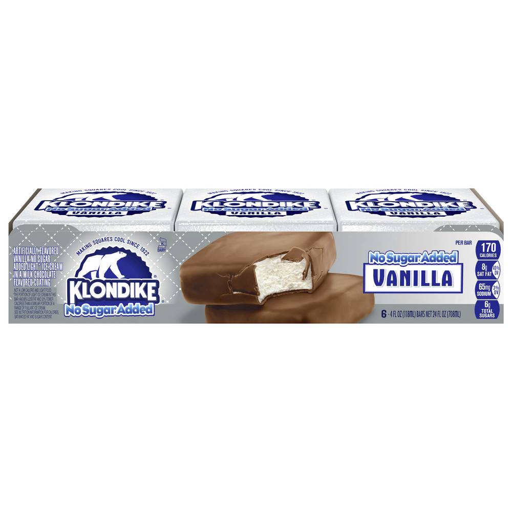 Klondike No Sugar Added Vanilla Ice Cream Bar (24 fl oz)