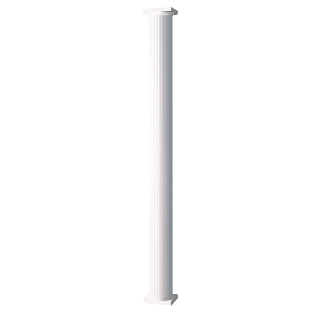 AFCO 8-ft x 6-in Painted Aluminum Fluted Round Column | 006CA608