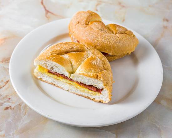 Bacon, Egg, and Cheese on a Roll