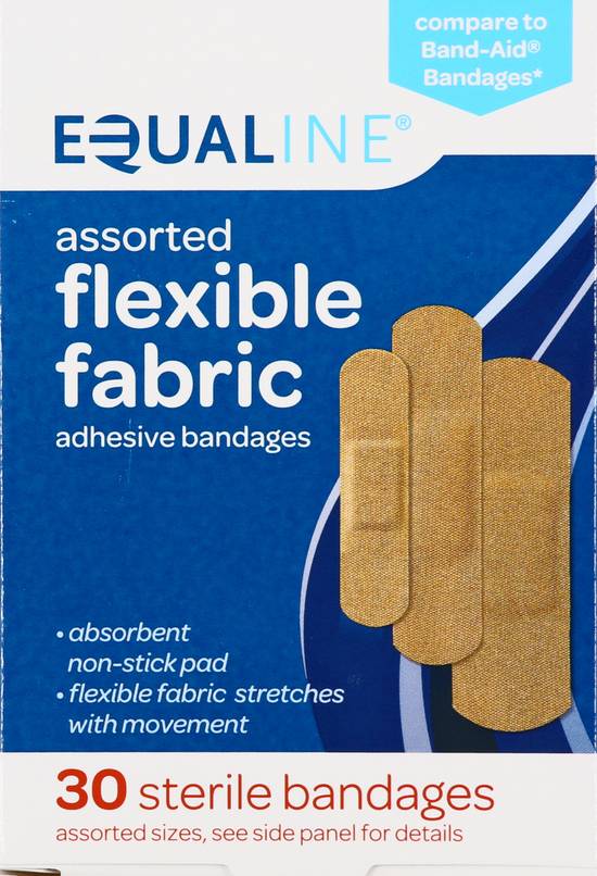 Equaline Flexible Fabric Adhesive Bandages (30 ct)