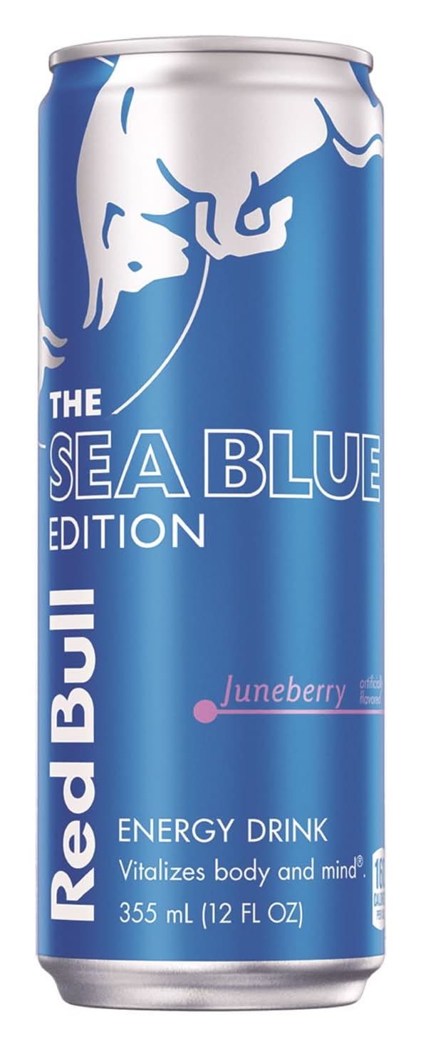 Red Bull Sea Blue Edition Juneberry Energy Drink 12 Oz