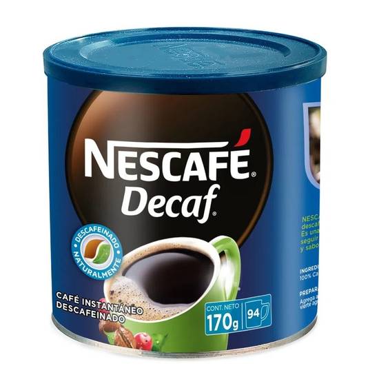 Nescafé - Café descafeinado Decaf - Tarro 170 g