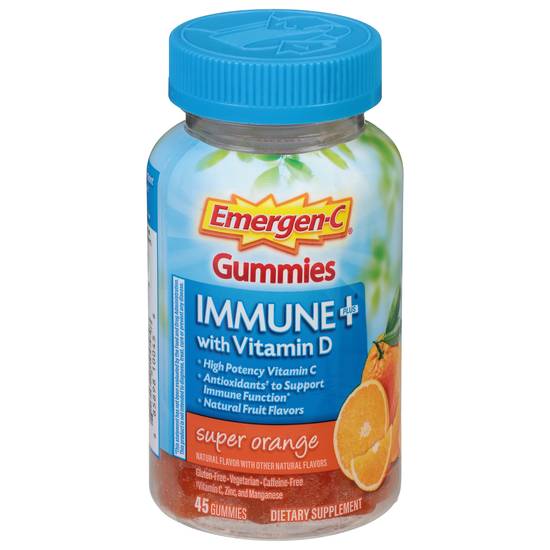 Emergen-C Super Orange With Vitamin D Immune + Gummies (45 ct)