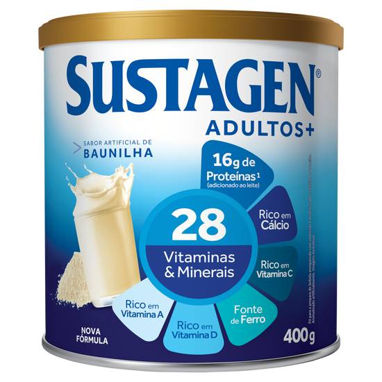 Sustagen complemento alimentar adulto+ sabor baunilha (400 g)