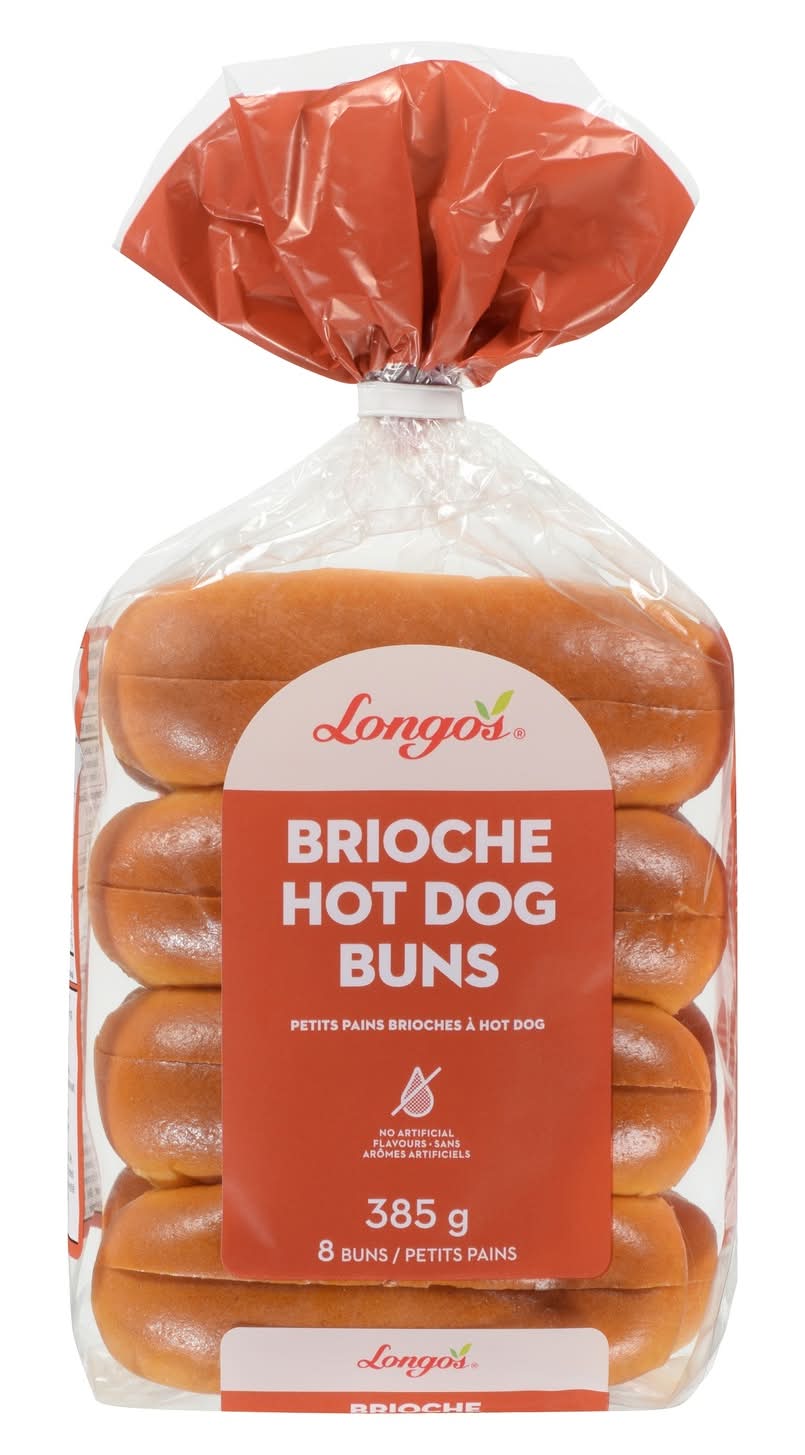 Longo's Brioche Hot Dog Buns (385 g, 8 ct)