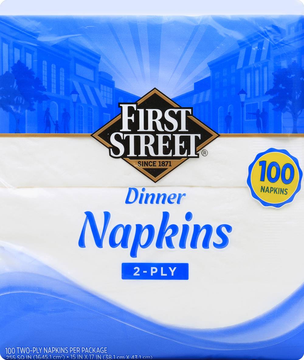 First Street 2 Ply Dinner Napkins (100 ct)