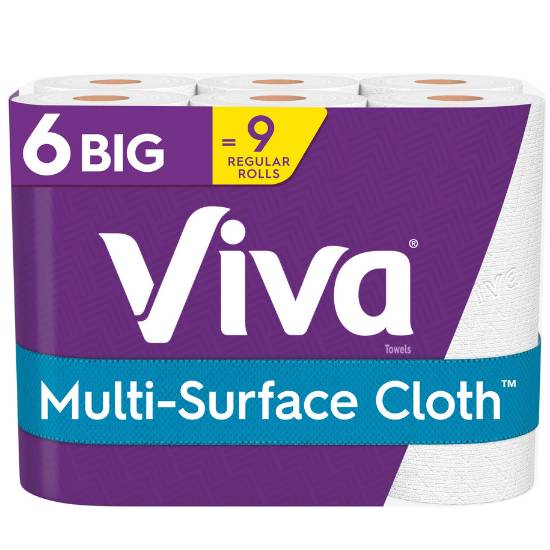Viva Multi-Surface Cloth 6pk (Papel Toalla)
