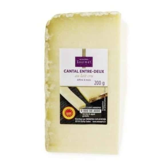 Monoprix Gourmet Cantal Au Lait Cru, Affiné 4 Mois, Aoc Le Paquet De 200G