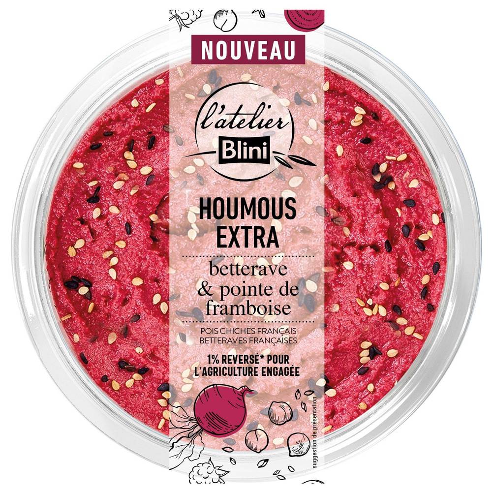 L'atelier Blini - Houmous extra à la betterave (175g)