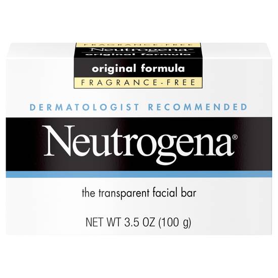Neutrogena Original Fragrance-Free Transparent Facial Bar (3.5 oz)