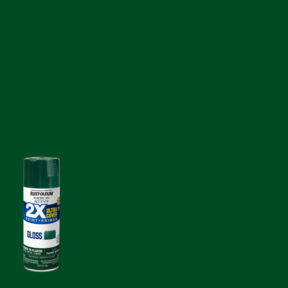 Rust-Oleum Gloss Hunter Green Spray Paint and Primer In One (NET WT. 12-oz) | 327879