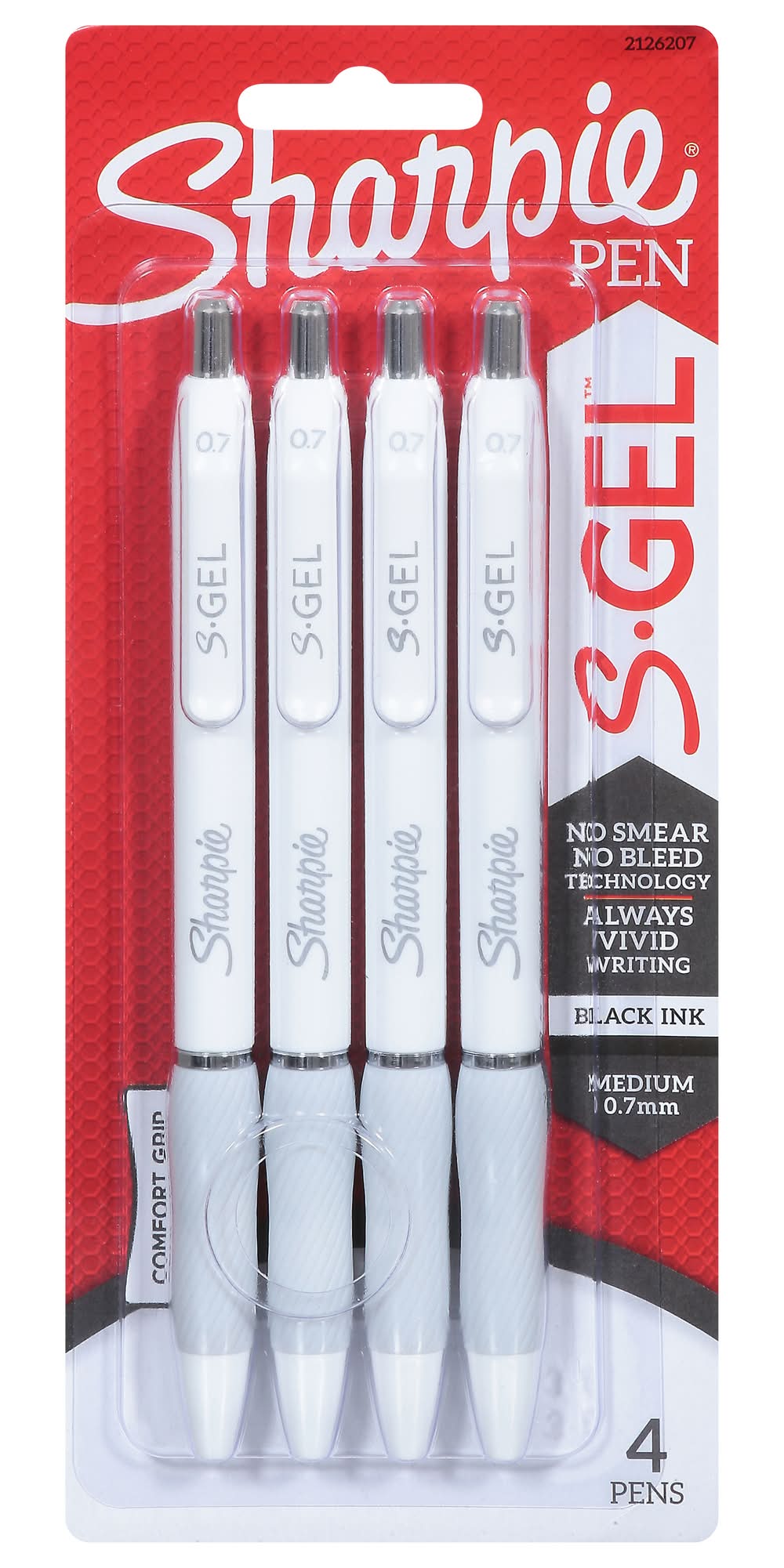 Sharpie S.gel Medium Black Ink Comfort Grip Pen (51 g)