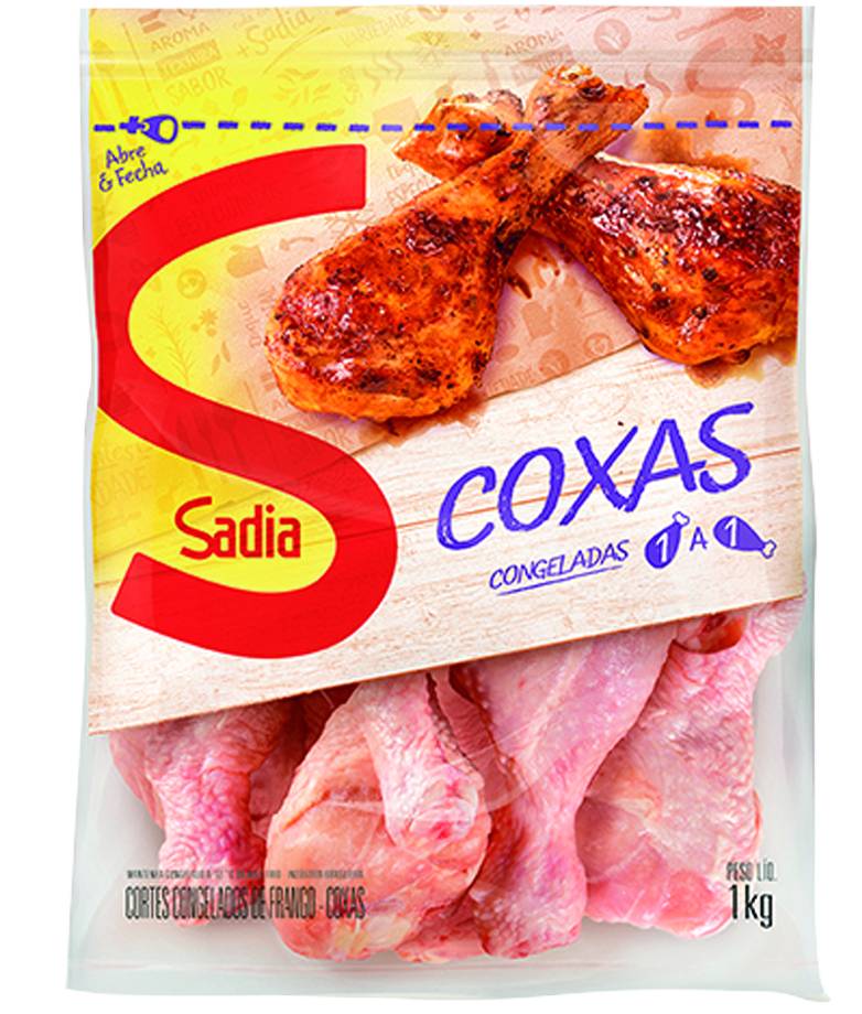 Sadia coxas de frango congeladas 1 a 1 (1 kg)