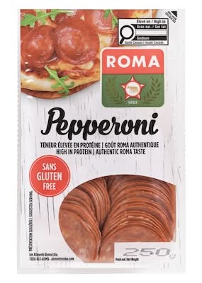 Roma pepperoni tranché - sliced pepperoni