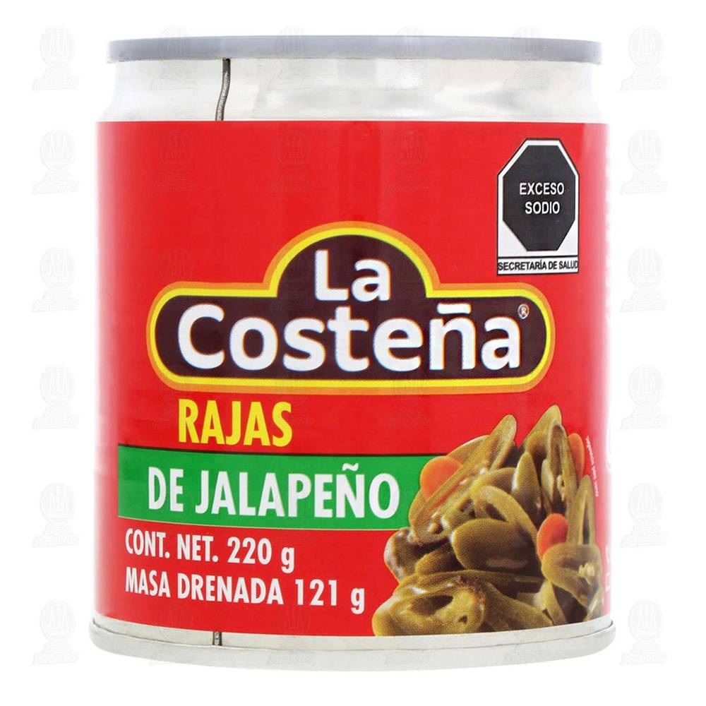 La Costeña · Rajas de chiles jalapeños en escabeche (220 g)