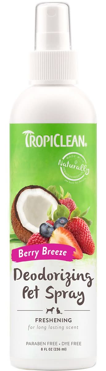 Tropiclean · Colonia aroma frutos rojos para perro y gato (236 ml)