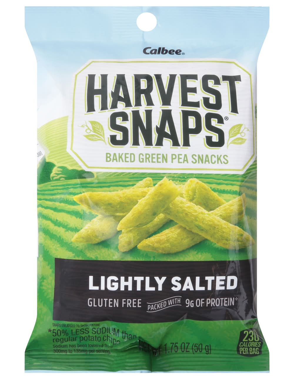 Harvest Snaps Baked Green Pea Snacks, Lightly Salted (1.75 oz)