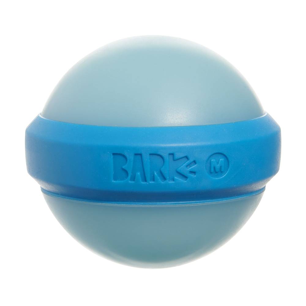 Bark Super Chewer Glowball Dog Toy (Color: Blue, Size: Medium)