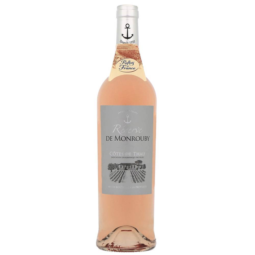 Vin Rosé I.G.P. Côtes de Thau RESERVE DE MONROUBY REFLETS DE FRANCE - la bouteille