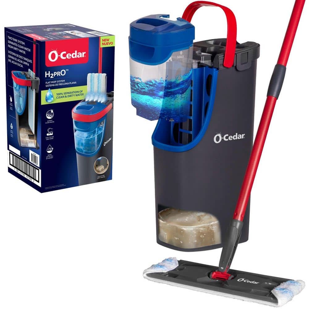 O-Cedar H2Pro Microfiber Flat Mop System