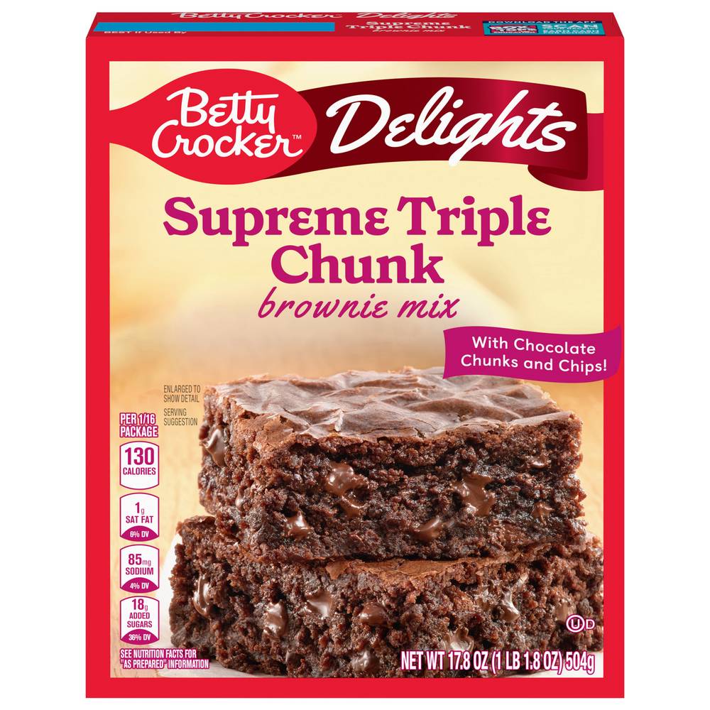 Betty Crocker Delights Supreme Triple Brownie Mix Chunk (17.8 oz)