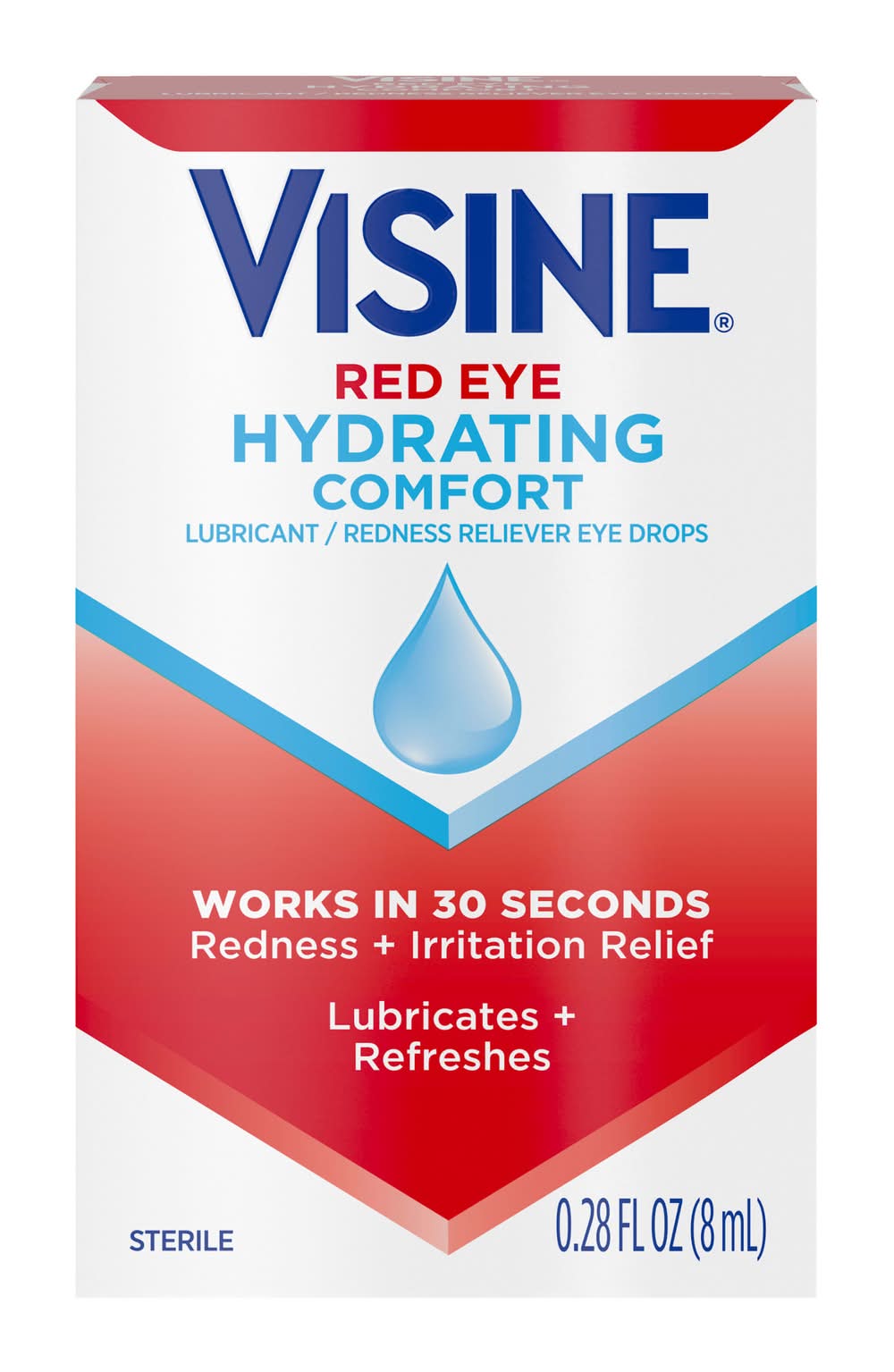 Visine Red Eye Hydrating Comfort Drops (0.28 fl oz)