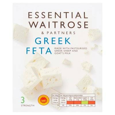 Waitrose & Partners Essential Partners Greek Pdo Feta Cheese (200g)