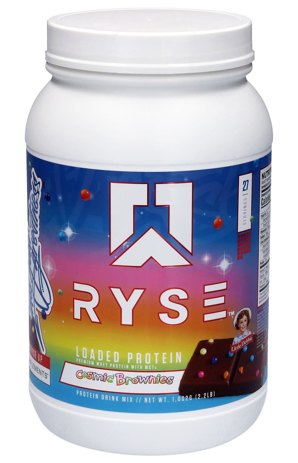 RYSE Little Debbie Loaded Protein, Cosmic Brownie (2.2 lbs, 27 ct)