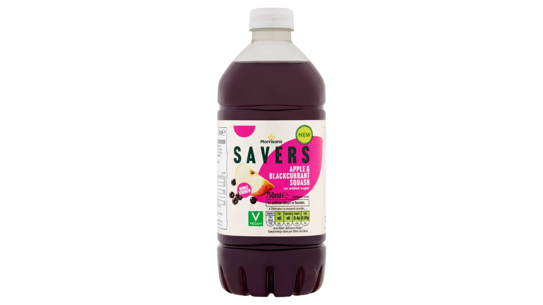 Morrisons Savers Squash (750 ml) ( apple & blackcurrant)