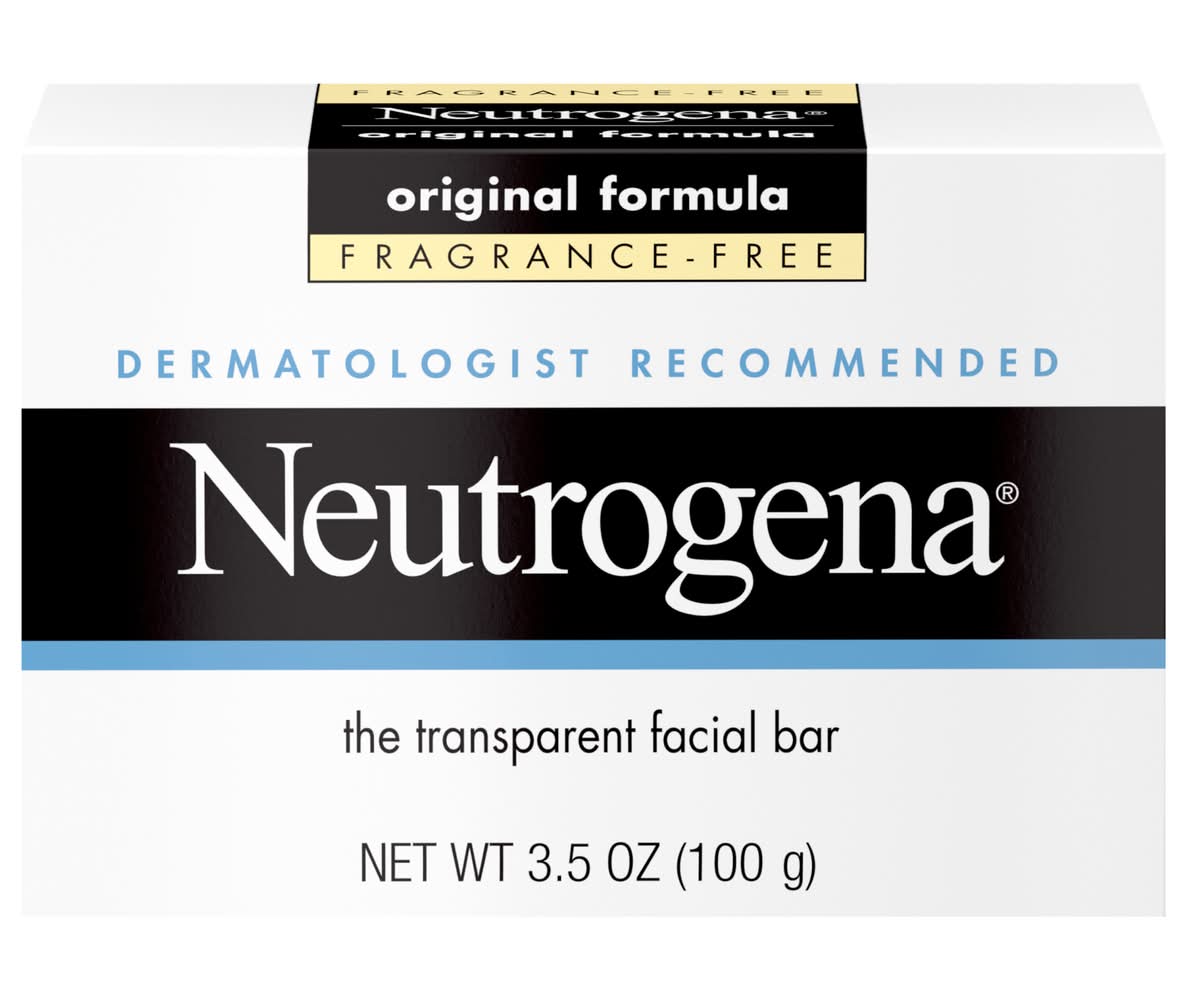 Neutrogena Original Fragrance-Free Transparent Facial Bar (3.5 oz)