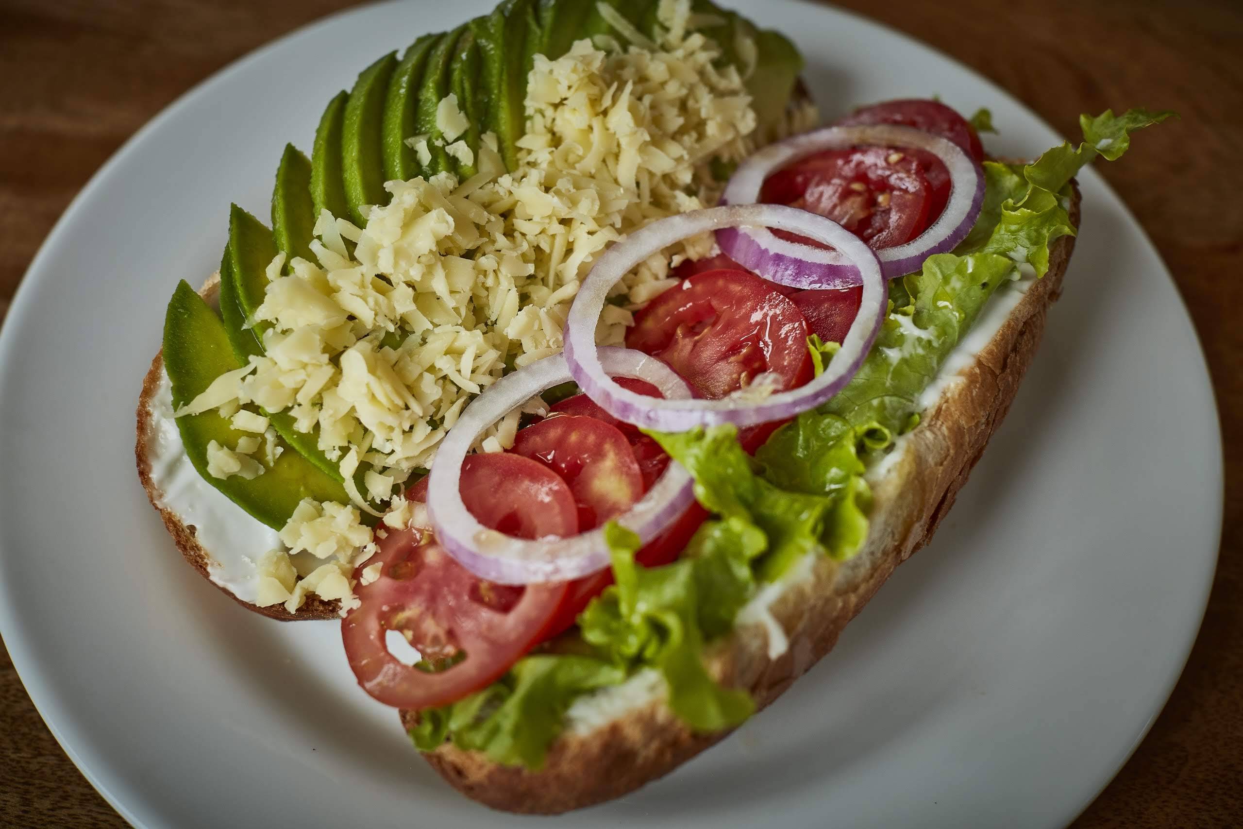 Avocado, Cheese & Tomato