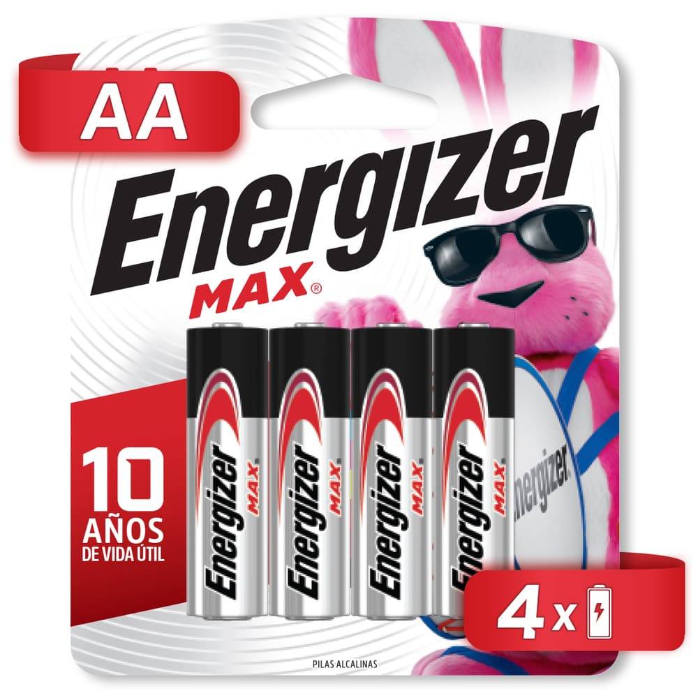 Pilas alcalinas AA Energizer™ 4 piezas