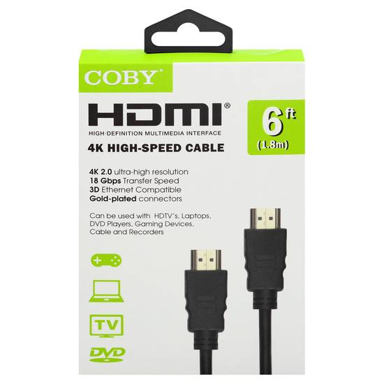 Coby Hdmi 4k High Speed Cable