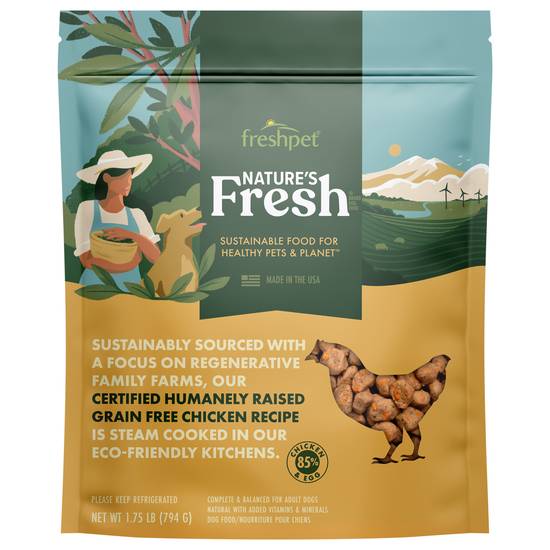Freshpet Nature's Fresh Adult Grain Free Chicken Recipe Dog Food