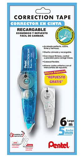 Pentel · Corrector en cinta recargable (50 g)