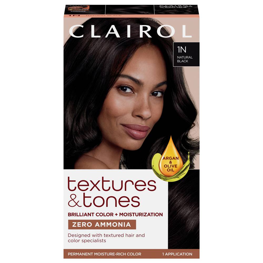 Clairol Textures & Tones, 1n Natural Black