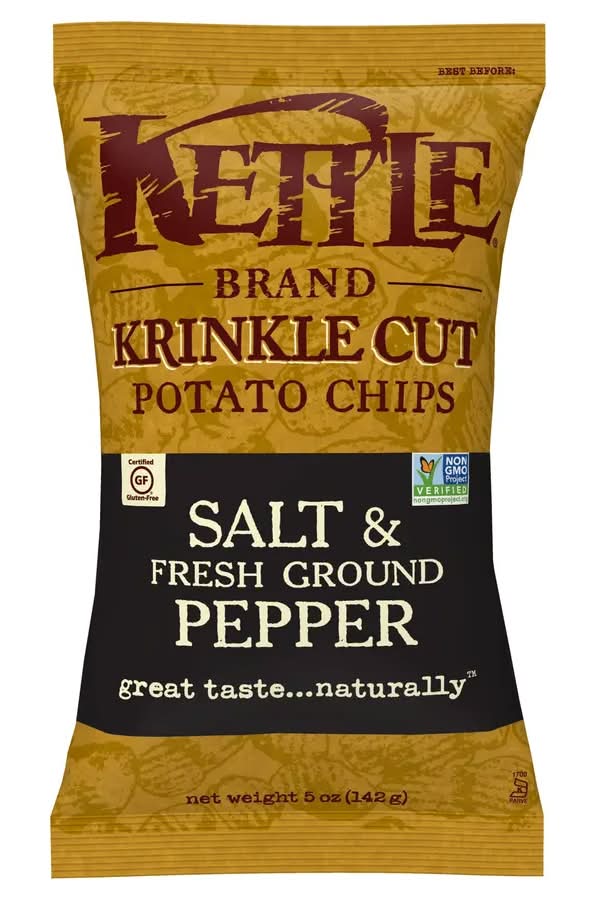 Kettle Krinkle Cut Salt and Pepper Potato Chips