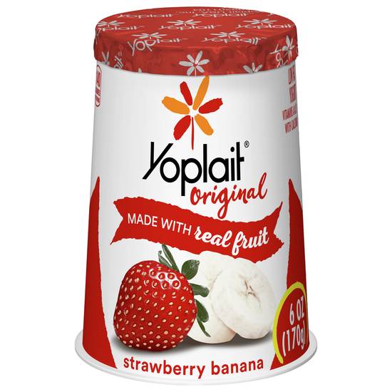 Yoplait Low Fat Original Strawberry Banana Yogurt