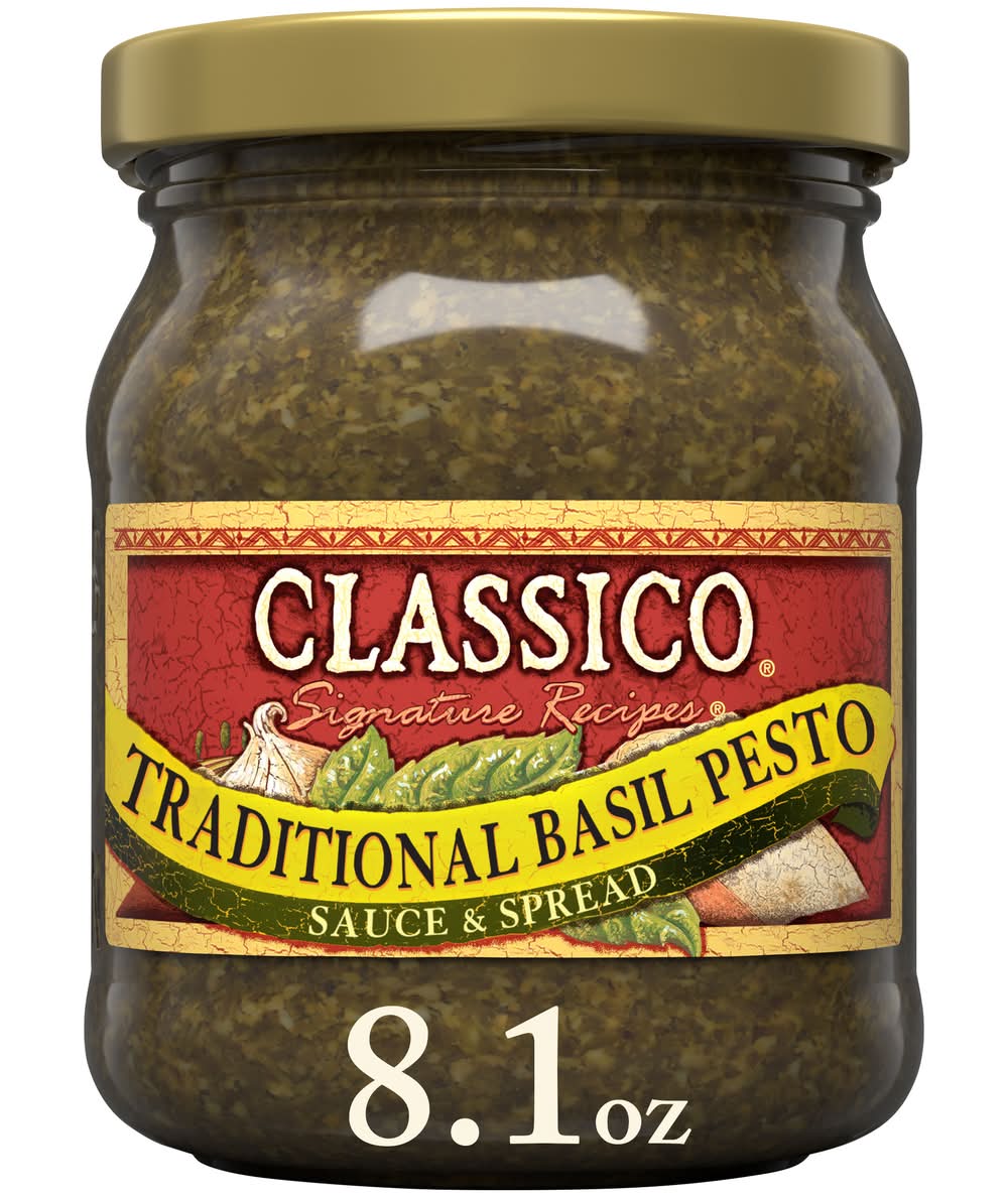 Classico Signature Recipes Traditional Basil Pesto Sauce & Spread (8.1 oz)