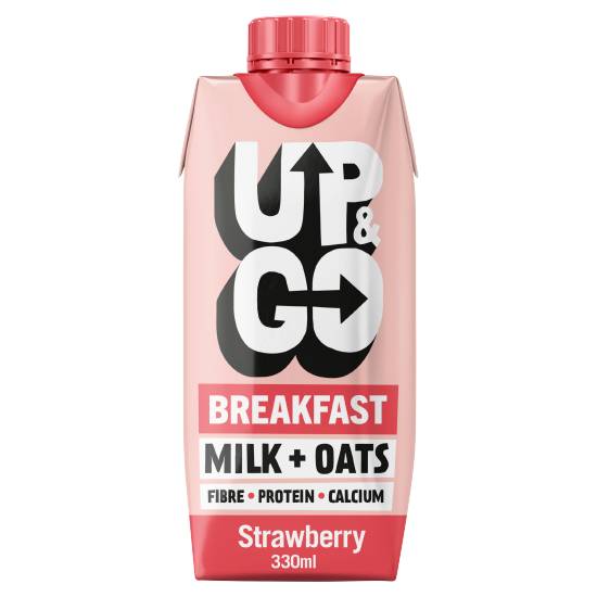 Up&Go Milk + Oats Breakfast Drink (330 ml) (strawberry)