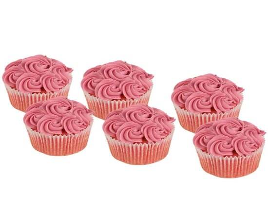 Cupcake Rosa Rosa Caja 6u