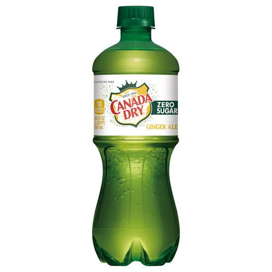 Canada Dry Zero Sugar Ginger Ale (20 fl oz)