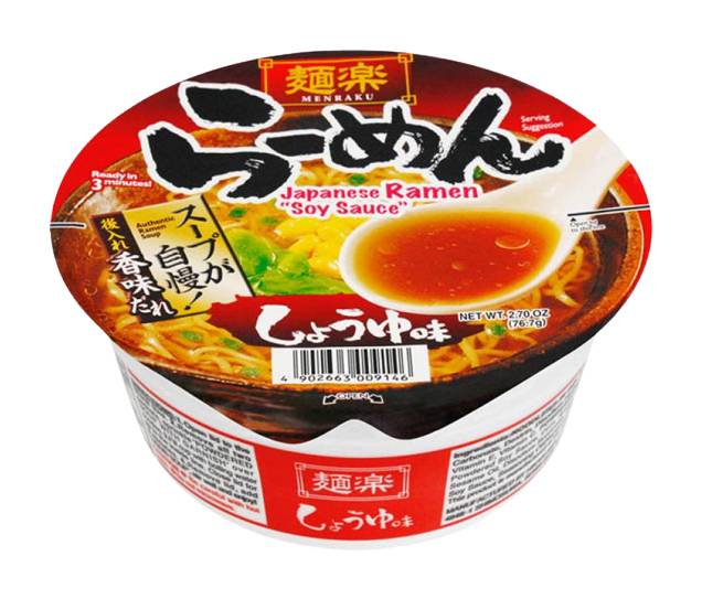Hikari Menraku Shoyu, Cup Ramen (76g)