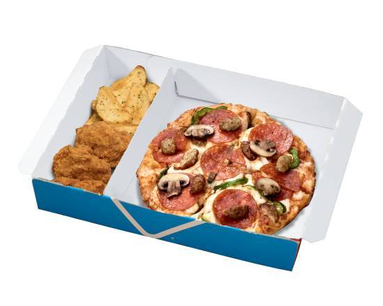 ピザBENTO ドミノ・デラックス＋お好きなサイド2個 Pizza BENTO Domino's Deluxe + Any 2 Sides