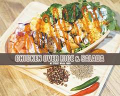 【糖質制限】チキンオーバーライス＆サラダ 【Carbohydrate restriction】Chicken over rice＆salad\